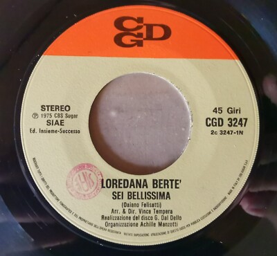 sei bellissima 45 giri