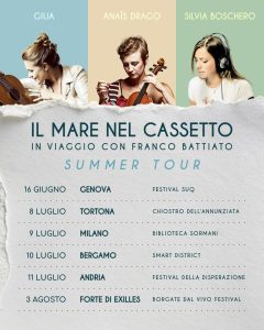 Il Mare nel cassetto_tour