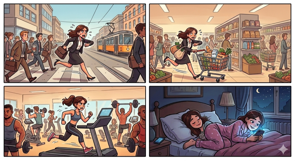 Un mondo di distratti in un regno di corsa