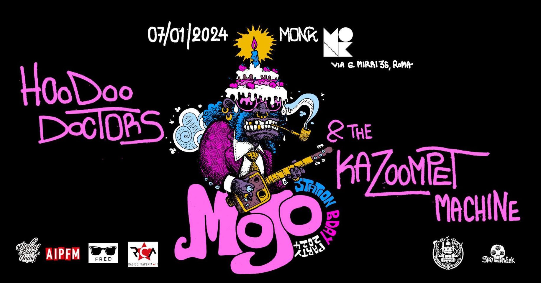 Hoodoo Doctors live @MojoStation bday party