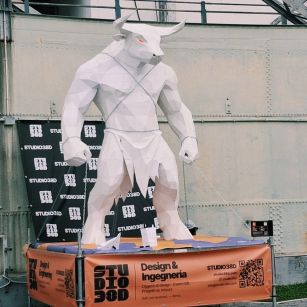 Minotauro stampato in 3D. Maker Faire 2026
